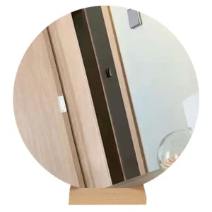 Modern High Quality Bathroom Round Cosmetic Makeup Mirror with Base for Home Decor