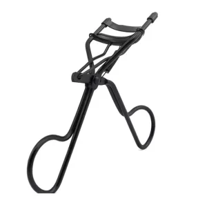 Modern Minimalist Black Eyelash Curler Anti Slip Handle Natural Long Lasting Curl No Lash Damage Custom Logo