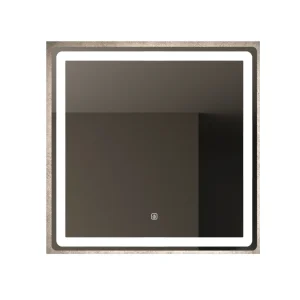 Modern Square Vanity Mirror Adjustable Lighting Factory Direct China Stylish Aluminum Framed LED Backlit Illuminated Function