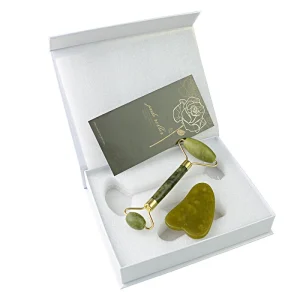 Mothers Day Gifts Rose Quartz Jade Roller & Gua Sha Sets for Relieves Fine Lines and Wrinkles