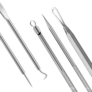 Multi Function Excellent Stainless Steel Blackhead Remover Acne Needle Suit