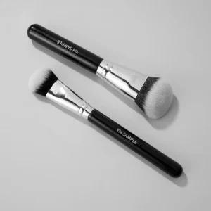 Multi Functional Angled Contour Powder Foundation Face Brush Professional Kabuki Single Makeup Brush for Cardboard Boxes