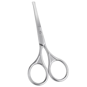 Multi Functional Right Handed 4CR13 Stainless Steel Straight Blade Scissors Safe Sharp Eyebrow Beard Nose Hair Makeup