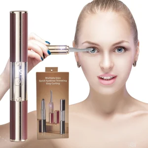 Multi Portable Nose Hair Multi Water Resistant Nose Eyebrow Trimmer Ear Hair Remover Beard Shaving Clipper Heated Eyelash Curler