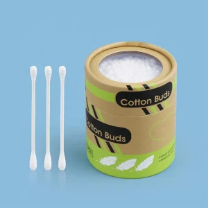 Multi-Purpose Disposable Bamboo Cotton Swabs Double-Ended Lip and Makeup Cotton Buds in Bulk