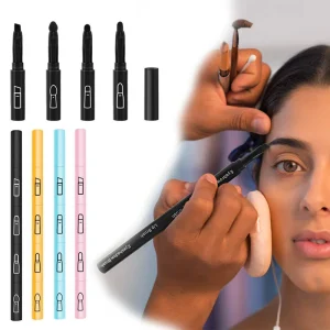 Multi function 4 in 1 Mini Makeup Brush Set Single Pen Combination Design Eyeshadow Eyebrow Beauty Applicator Tool Brushes