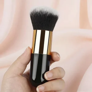 Multi-function Mini Face Round Single Small Portable Makeup Brush Flat Private Label Facial Foundation Makeup Brush