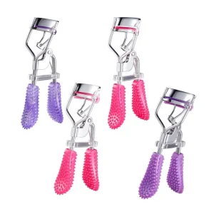 Multifunction Colorful Eyelash Curler Set, Stainless Steel, Pink
