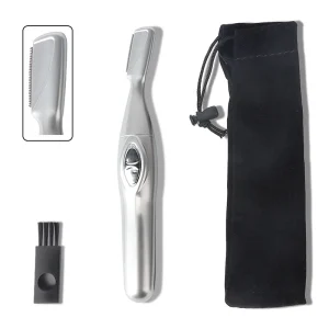 Multifunction Facial Hair Removal Makeup Tools Electric Eyebrow Shaver Automatic Eyebrow Trimmer Razor Stainless Steel