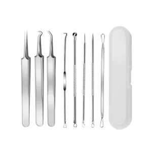 Multifunctional Acne Treatment Blackhead Needle Suit Stainless Steel Portable Facial Nose Cleaning Kit