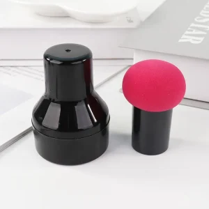 Mushroom Powder Puff Facial Cosmetic Sponge Super Soft Handle Design Washable Foundation Makeup Beauty Puff