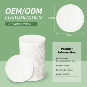 N stock Pad Premium Strong Absorbent 100% Pure Cotton 5.8cm Diameter Cotton Remover Pads for Face Makeup Tools