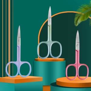 Nail Cuticle Nipper Nose Hair Scissors Stainless Steel Clipper Dead Skin Remover Makeup Beauty Tool Curved Tip Scissor