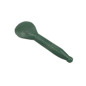 Natural Aventurine Stone Scraping Massage Spoon Acupuncture GuaSha Tool Timing Control for Body Facial Massager