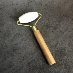 Natural Beauty Bamboo Handle Quartz Jade Roller Gua Sha Set Face Massage Jade Roller