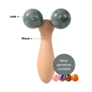 Natural Beauty Quartz Jade Roller Gua Sha Set Face Massage