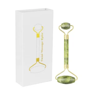 Natural Beauty Skin Care Tools Gua Sha Facial Massager Rose Quartz Jade Roller Gua Sha Set Jade Roller with Box Packing