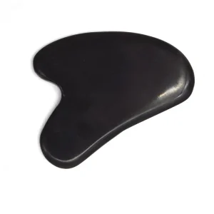 Natural Bian Stone Gua Sha Board Heart Shape Scraping Massage Tool Facial Lifting Lymphatic Drainage Black Jade Stone Anti aging