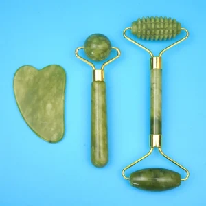 Natural Double-Head Jade Roller Beauty Stick Face Eye Neck Body Lymphatic Massage Tool Face Lift Wrinkle Remover for Commercial