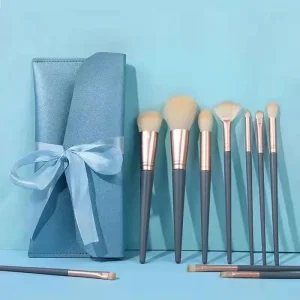 Natural Hair Makeup Brushes Blue Bridge Makeup Brush Set