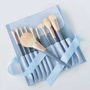 Natural Hair Makeup Brushes Blue Bridge Makeup Brush Set