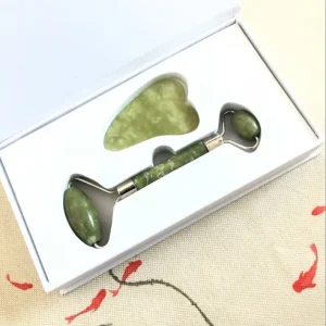 Natural High Quality Black Jade Stone Roller for Facial Massage Tool