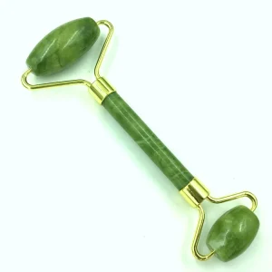 Natural Jade Double Head Roller Facial Massager Face Care Tool Soothing and Firming Massage Device