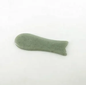 Natural Jade Gua Sha Scraping Board Plate Set Facial Hand Guasha Massage Tool