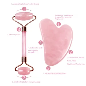 Natural Jade Massager Roller Guasha Beauty Tool High quality Gemstone