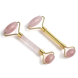 Natural Jade Roller Gua Sha Tools Facial Double Roller Jade Stone Eye Massage Face Massage Roller for Face