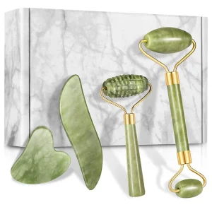 Natural Jade Stone Anti Aging Jade Roller Remove Wrinkles Eye Puffiness Gua Sha Massager Tool
