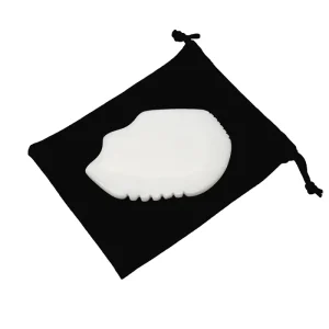 Natural Jade White Jade Guasha Board Jade Gua Sha Scraping Massage Tool for Anti aging Guasha Stone