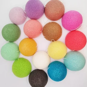 Natural Konjac Facial Cleansing Sponge Eco Friendly Exfoliating Face Puff Makeup Removal Cleaning Tool for Sk