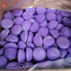 Natural Konjac Sponges Wash Bamboo Charcoal Cleaning Sponges for Gentle Face Cleansing and Exfoliation Facial Clean Sponge