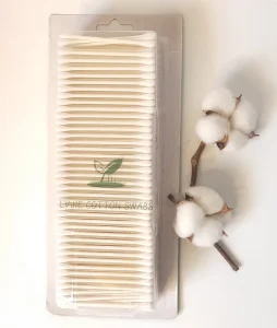 Natural Qtips Organic Double Round Heads Paper Stick Ear Clean Cotton Buds for Personal Care