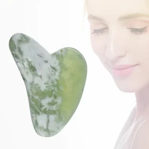 Natural Rose Crystal Stone Jade Roller Body and Facial Eye Scraping Gua Sha Board Acupuncture Face Lift Eye Massager