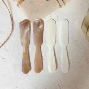 Natural Seashell Matcha Spatula Mask Spoon Caviar Spoon Shell Scraping Board Baking Scraper Cream Spatula