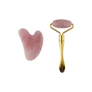 New Arrival 100% Natural Jade Roller & Gua Sha Set Handcrafted Skincare Tools Jade Roller Gua Sha Massage Kit