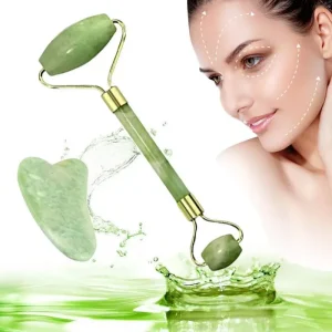 New Arrival Glaze Stone Quartz Massager Face Roller Facial Beauty Roller Skin CareTool Gua Sha Jade Roller
