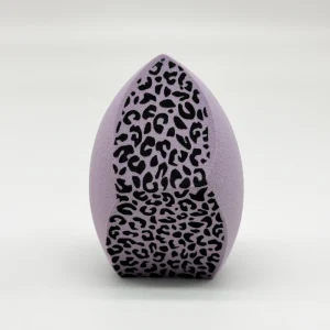 New Arrival Leopard Double Sided Makeup Sponge Washable Super Soft Makeup Sponge Puff Non Latex Material