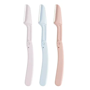 New Color Matching Folding Macro 3pcs Beauty Eyebrow Trimmer Razor Set for Eyebrows