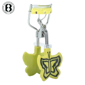 New Design High Quality Portable Beauty Stainless Steel Heated Mini Disposable False Eyelash Curler with Comb