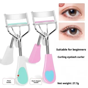 New Design High Quality Portable Wide Stainless Steel False Eyelash Curler With Comb