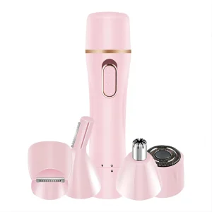 New Design Washable 4 in 1 Multifunctional Hair Shaver Machine Cutting Nose Body Hair Remover Eyebrow Trimmer for Lady