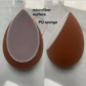 New Foundation Beauty Sponge Blender Makeup Sponge with 1 Side Microfiber Surface