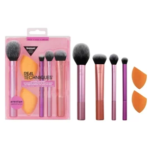 New High Quality Luxury Vegan Logo Pink Private Label Real Professional Techniques Make up Makeup Brush Set