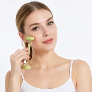New Jade Scraping Needles Roller Wheels Carnelian Jade Beauty Massage Meridian Facial Jade Roller