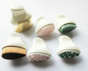New Mold Rose Quartz Facial Jade Massage Roller Face Jade Roller and Gua Sha Skin Care Tools for Serum Production