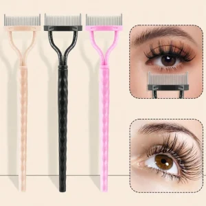 New Product Single Makeup Brush Eyebrow Comb Brush Steel Comb Brush Beauty Makeup
