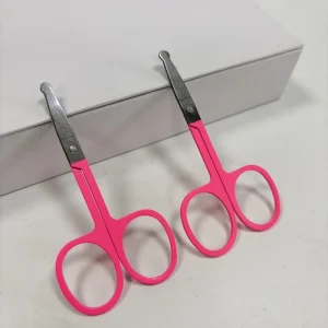 New Professional Stainless Steel Nose Hair Scissors Round Tip Design Small Eyebrow Scissor